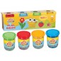 DEDE Lot de 4 pots de pâte à modeler 560 g