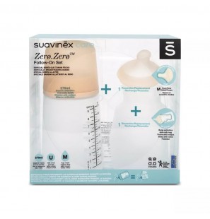 SUAVINEX Coffret Biberon Zero-Zero Anti-Colique (270 ml)