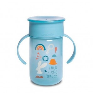 SUAVINEX Tasse d'apprentissage 360° Bleu 340ml 12m+