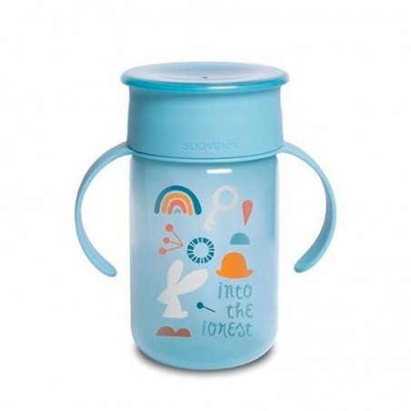 SUAVINEX Tasse d'apprentissage 360° Bleu 340ml 12m+