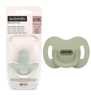 SUAVINEX Sucette Anatomique Réversible SXPRO 6/18 Mois Vert