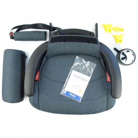 WELLDON BOOSTER ISOFIX AVEC DOSSIER EN GRIS CLAIR