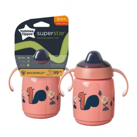 TOMME TIPPE Tasse d'apprentissage à bec déco rose 300 ml