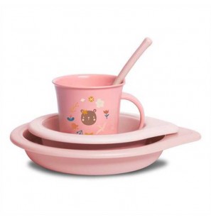 SUAVINEX Coffret repas rose