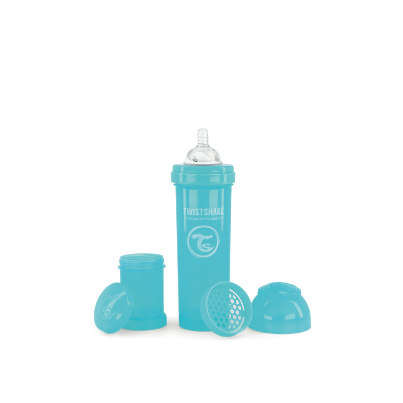 TWISTSHAKE Biberon anti-colique 330ml Bleu