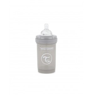 Twistshake Biberon  anti-coliques 180ml 0m+ Gris