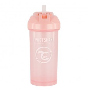 TWISTSHAKE STRAW CUP 360ML 6M+ PEARL PINK