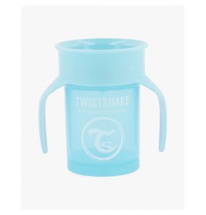 Twistshake Tasse 360° Anti-fuites 230ml 6m+ Bleu