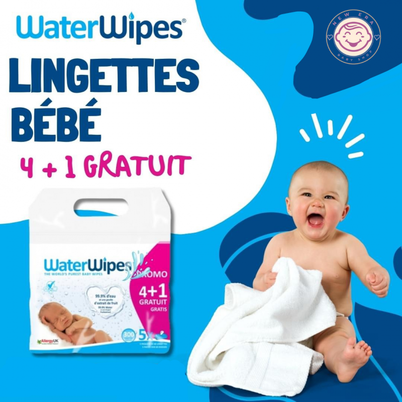 WATERWIPES Offre Lingettes Biodégradables Bébé | 240 u + 60u