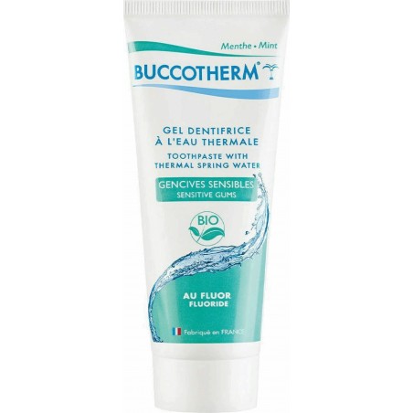 BUCCOTHERM Gel Dentifrice à l'Eau Thermale Gencives Sensibles Au Fluor Bio 75 ml