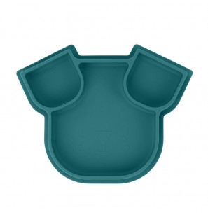 BABYMOOV Assiette Compartimentée ISY Plate Chien en silicone