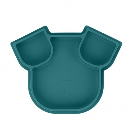 BABYMOOV Assiette Compartimentée ISY Plate Chien en silicone