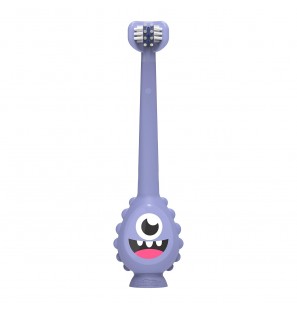 DR BROWNS brosse manuelle à motif monstre 1 unité, violette1-4