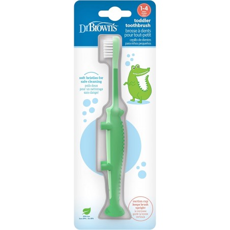 DR BROWNS Brosse à dents pour bébés Crocodile1 à 4 ans