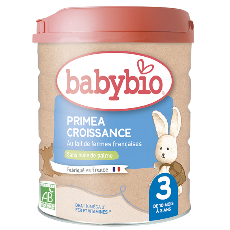 BABYBIO PRIMEA CROISSANCE lait infantile bio 3ème âge | 800 G BABYBIO PRIMEA CROISSANCE lait infantile bio 3ème âge | 800 G
