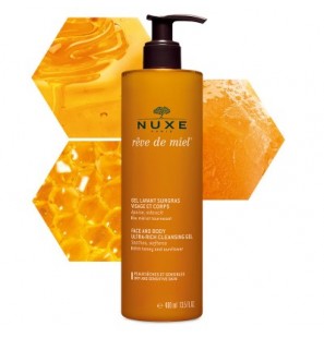 NUXE RÊVE DE MIEL® Gel lavant surgras visage et corps 400 ML