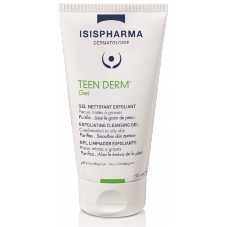 ISISPHARMA TEEN DERM gel nettoyant exfoliant 150 ml