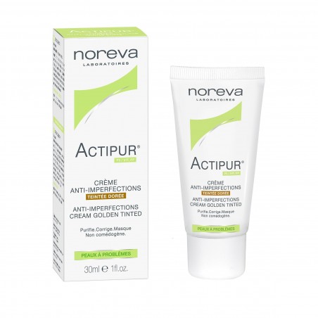 NOREVA ACTIPUR teintée dorée crème matifiante anti-imperfections 30 ml