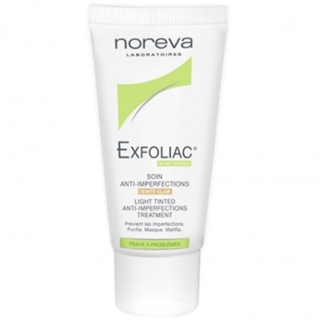 NOREVA EXFOLIAC soin anti-imperfections teintée claire 30 ml