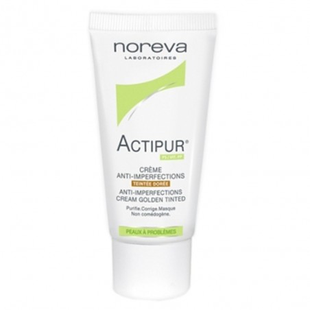 NOREVA EXFOLIAC soin anti-imperfections teintée dorée 30 ml