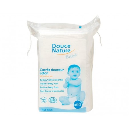 DOUCE NATURE carré maxi BABY BIO | 60 u