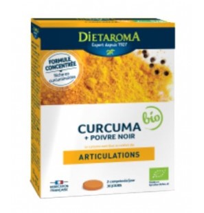 DIETAROMA Curcuma & Poivre Noir Bio | 60 comprimés