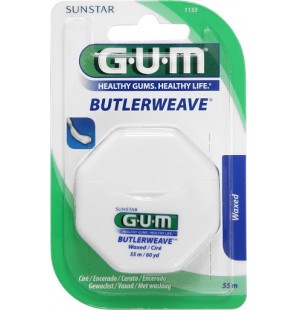 GUM BUTLERWEAVE fil dentaire ciré REF 1155