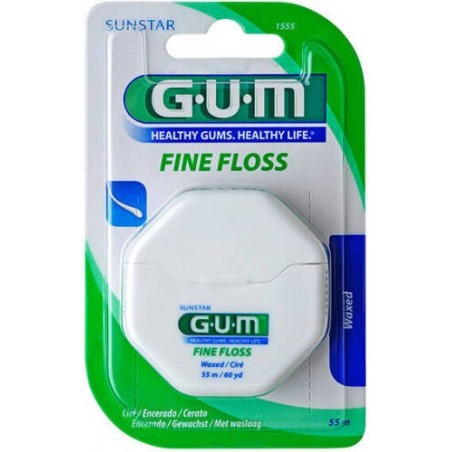 GUM FINE FLOSS fil dentaire ciré REF 1555